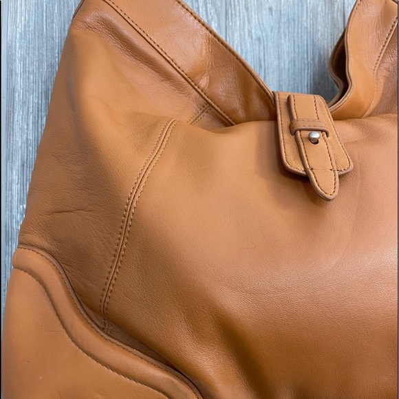 Coldwater Creek Brown Tan Real Leather Purse - Picture 7 of 16